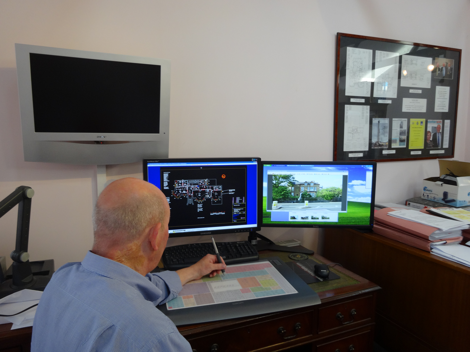 John Kelly at his office in Heathfield Road Bromley